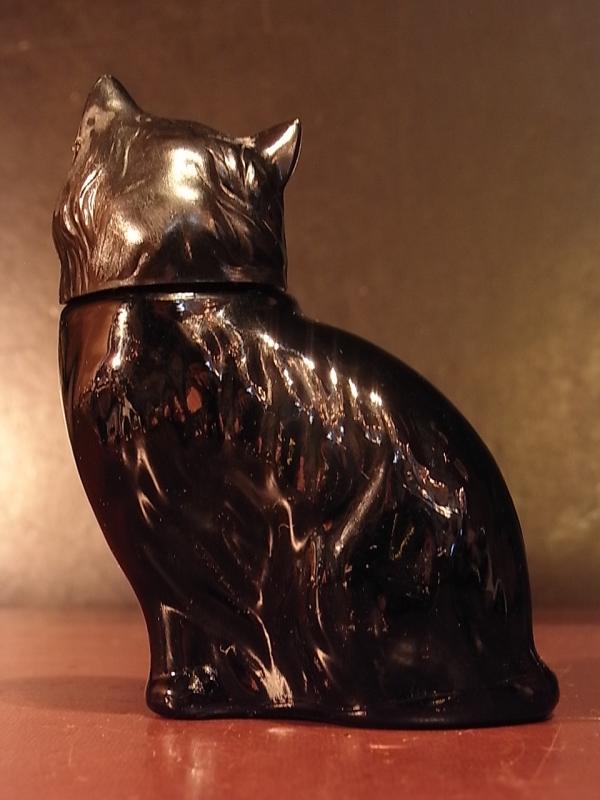 AVON KITTEN LITLLE香水瓶、黒猫香水ボトル、ネコガラスボトル、香水ガラス瓶　LCC 1194（4）