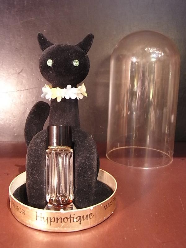 MAX FACTOR / Hypnotique香水瓶、ミニチュア香水ボトル、ミニガラスボトル、香水ガラス瓶、黒猫、SOPHISTI-CAT　LCC 1198（2）