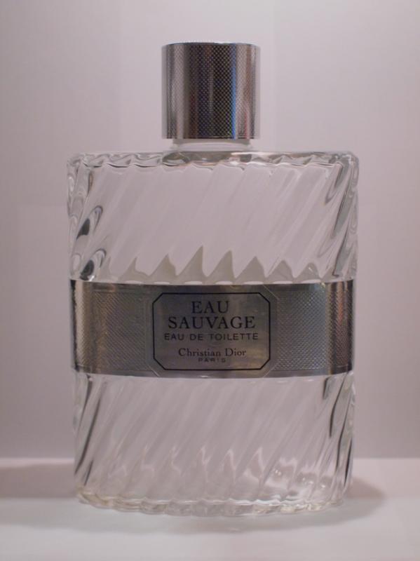 Christian Dior / EAU SAUVAGE glass perfume bottle