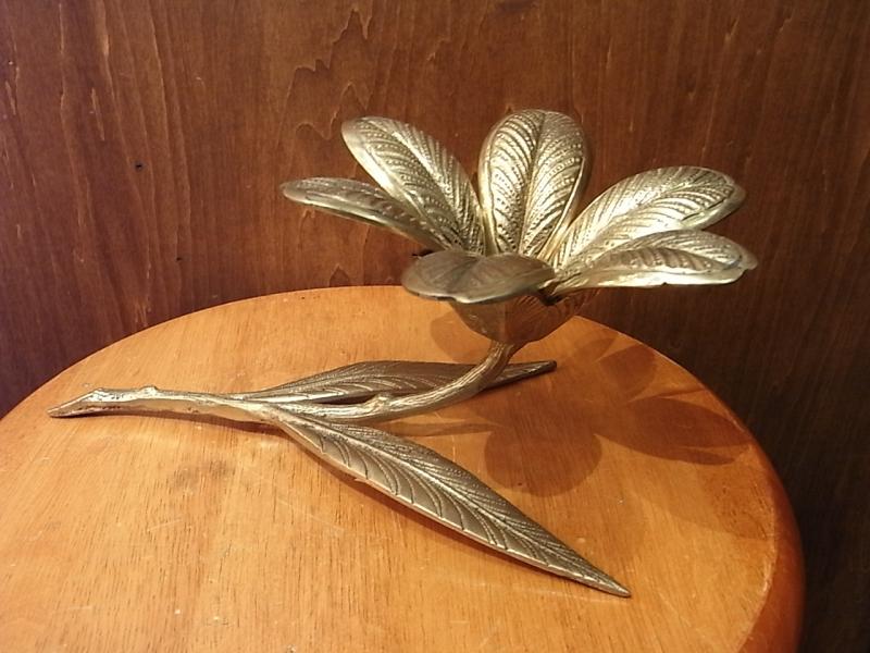 Italian brass flower object