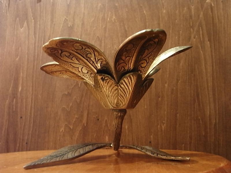 イタリア製真鍮花オブジェ　フラワーオブジェ　お花屋さんディスプレイ　LCM 6877（3）
