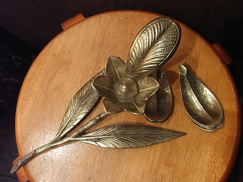 イタリア製真鍮花オブジェ　フラワーオブジェ　お花屋さんディスプレイ　LCM 6877（4）