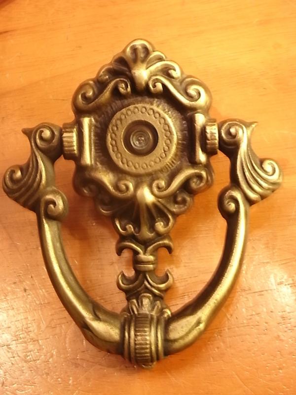 Italian brass door knocker