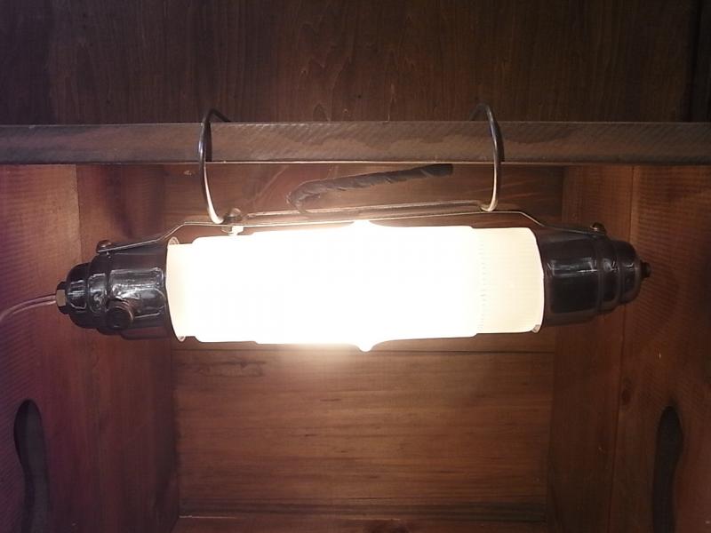 silver frosted glass headboard lamp 1灯