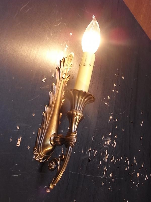 フランス製真鍮ブラケット、壁ブラケット照明、ウォールランプ、ライト　LCB 0582（5）