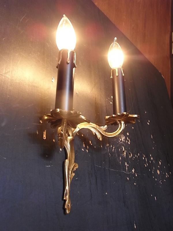 フランス製真鍮ブラケット、壁ブラケット照明、ウォールランプ、ライト　LCB 0583（5）
