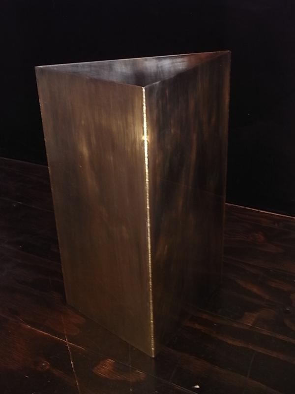 真鍮三角傘立て　真鍮ゴミ箱　LCM 6922（5）