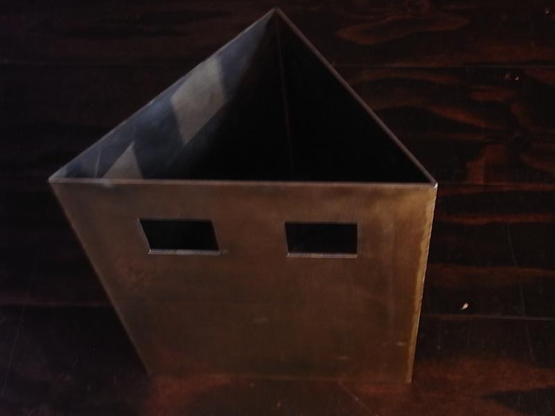 真鍮三角傘立て　真鍮ゴミ箱　LCM 6922（7）