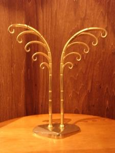 French brass accessory display stand