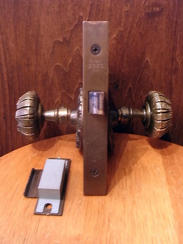 ビンテージ真鍮ドアノブ通販　ブラスドアノブ　レトロドアノブ　ドア握りハンドル　ターコイズドアノブ　ドアDIY ドアカスタムパーツ　BCM 0361（3）