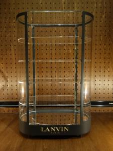 LANVIN black accessory display shelf