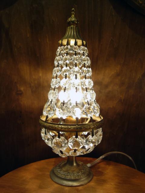 French brass pear table chandelier 1灯