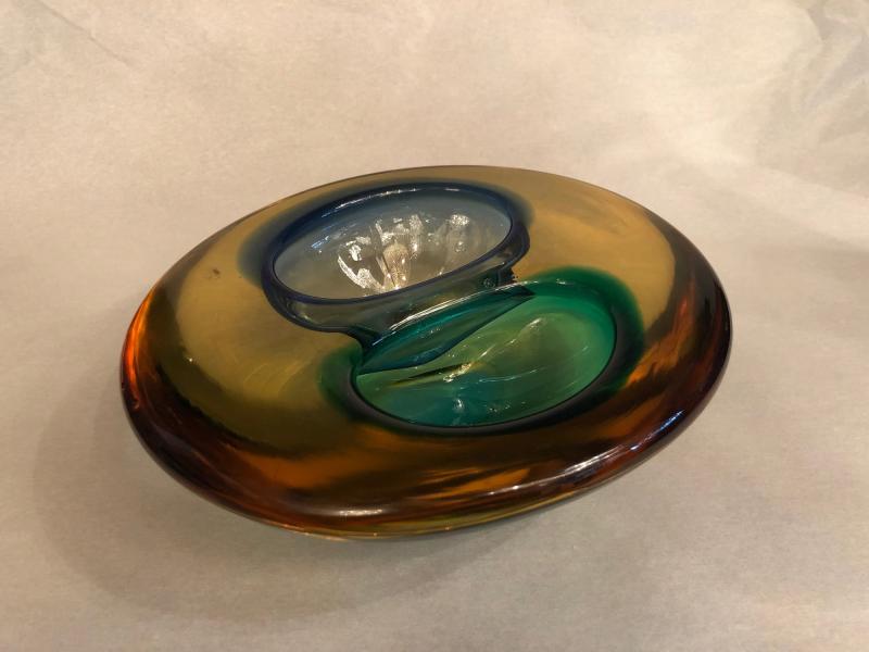 イタリア　ムラノガラス　ハンドル 灰皿　USM 1506（2）