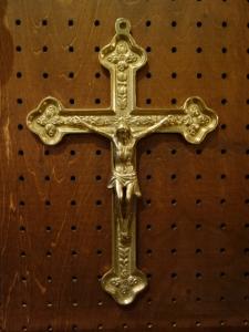 Italian brass crucifix