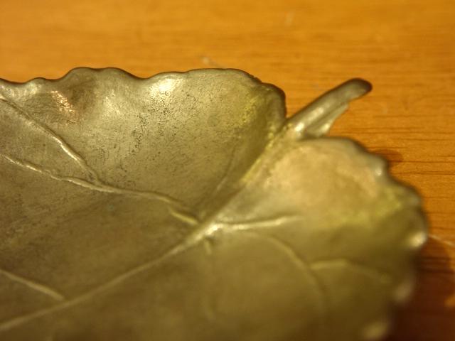 ビンテージ真鍮葉っぱトレイ ブラスリーフトレイ　LCM 7186（7）