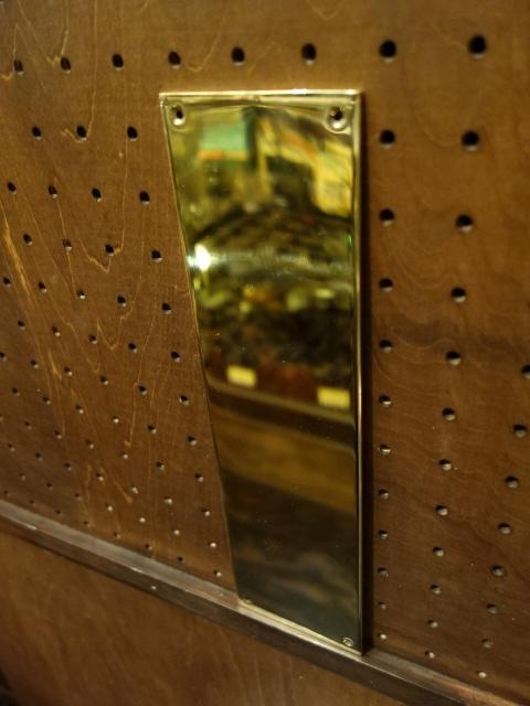 真鍮製押板　光沢ゴールドフィンガープレート　ドアプレート　LCM 7198（2）