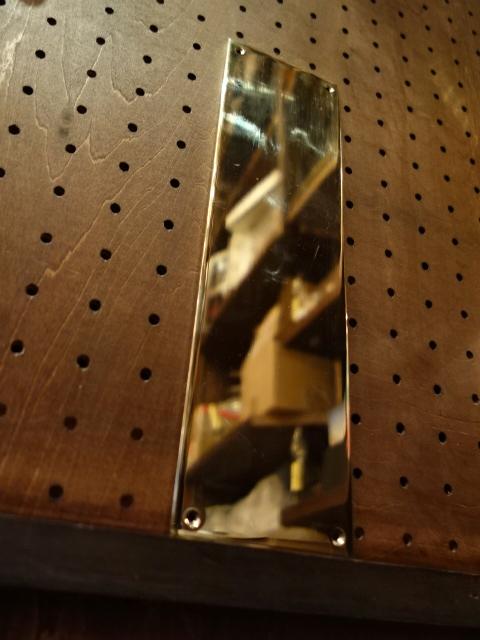 真鍮製押板　光沢ゴールドフィンガープレート　ドアプレート　LCM 7198（4）