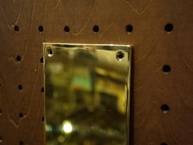 真鍮製押板　光沢ゴールドフィンガープレート　ドアプレート　LCM 7198（6）