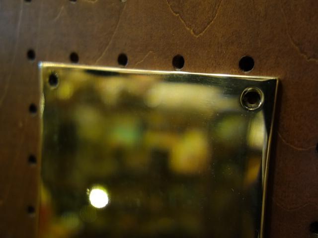 真鍮製押板　光沢ゴールドフィンガープレート　ドアプレート　LCM 7200（5）