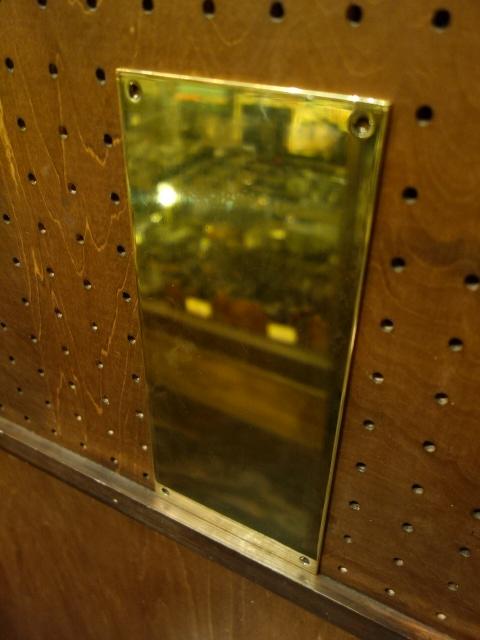 真鍮製押板　光沢ゴールドフィンガープレート　ドアプレート　LCM 7202（4）