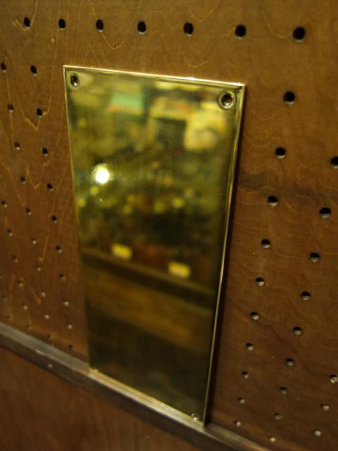 真鍮製押板　光沢ゴールドフィンガープレート　ドアプレート　LCM 7203（4）