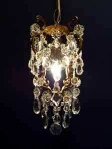 French brass cage chandelier 1灯