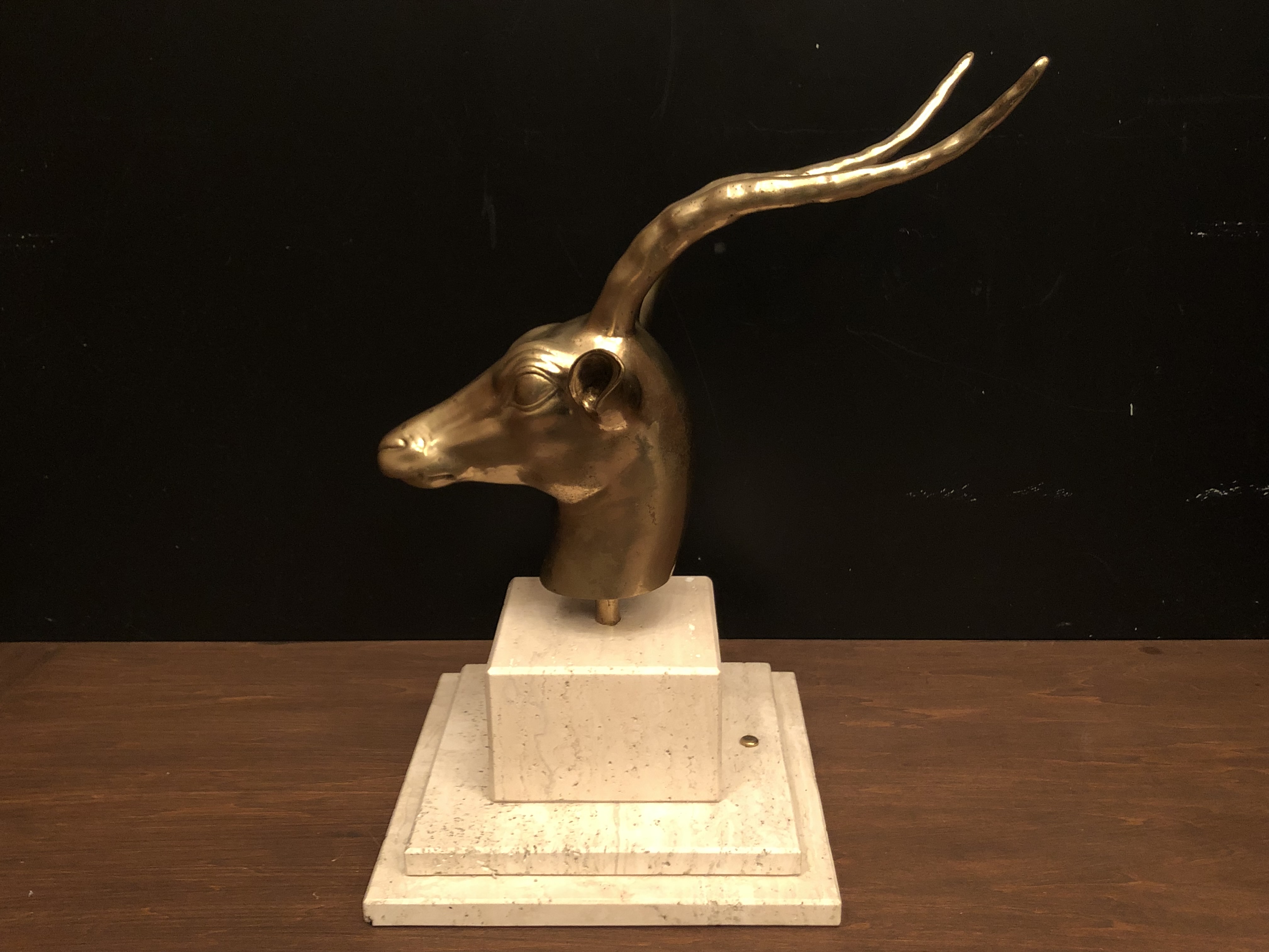 鹿の角　真鍮動物オブジェ　USM 1538（3）