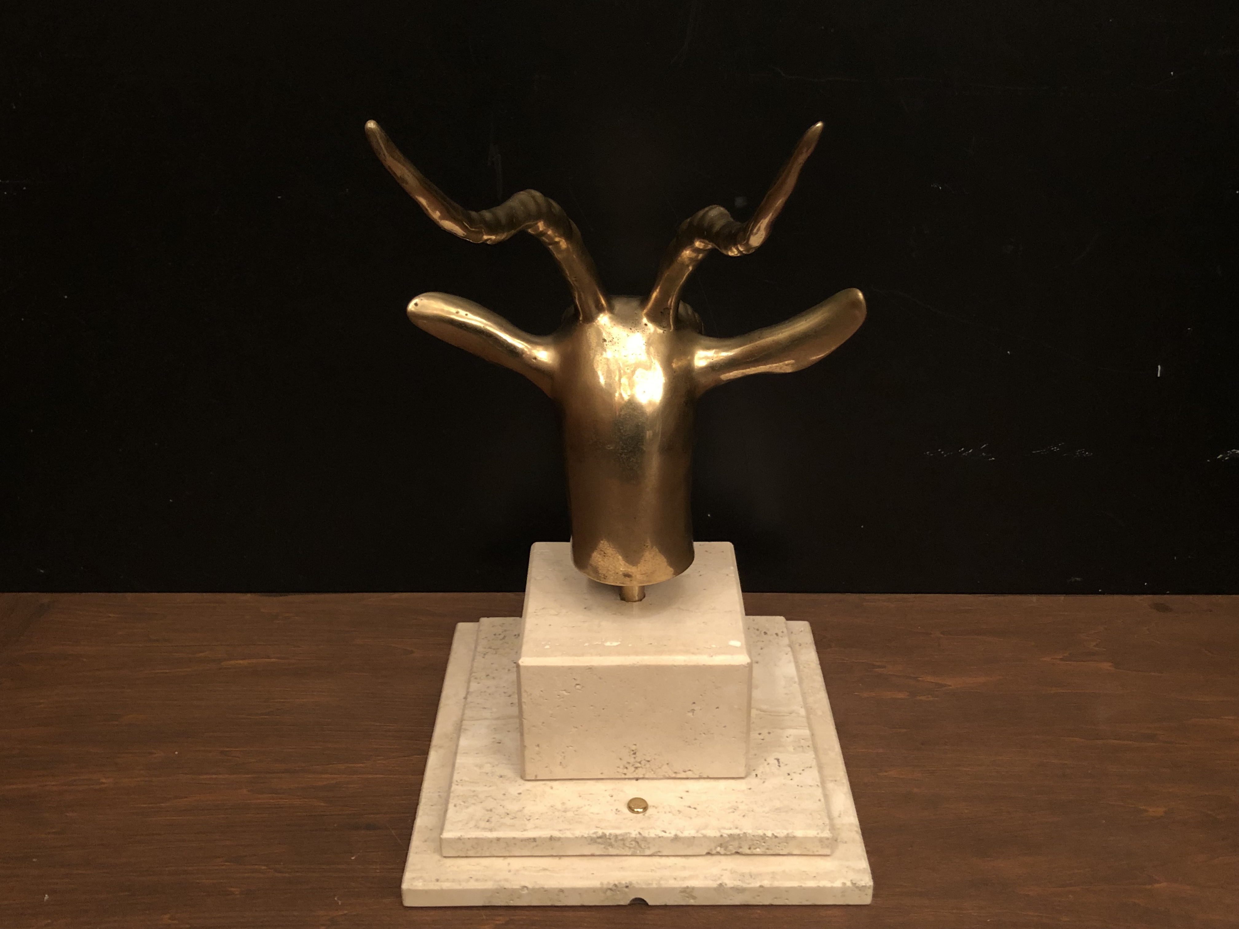 鹿の角　真鍮動物オブジェ　USM 1538（4）