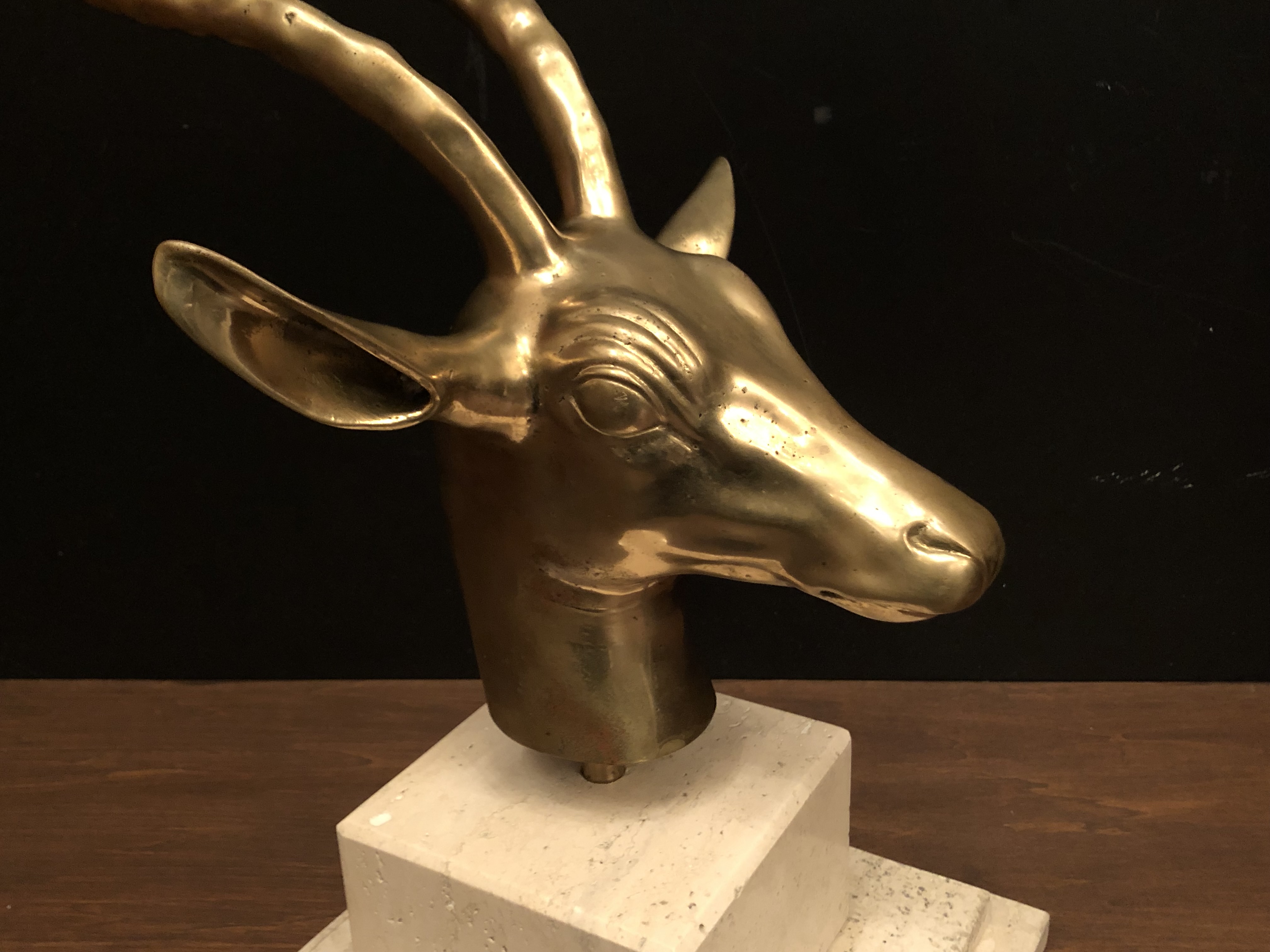 鹿の角　真鍮動物オブジェ　USM 1538（5）
