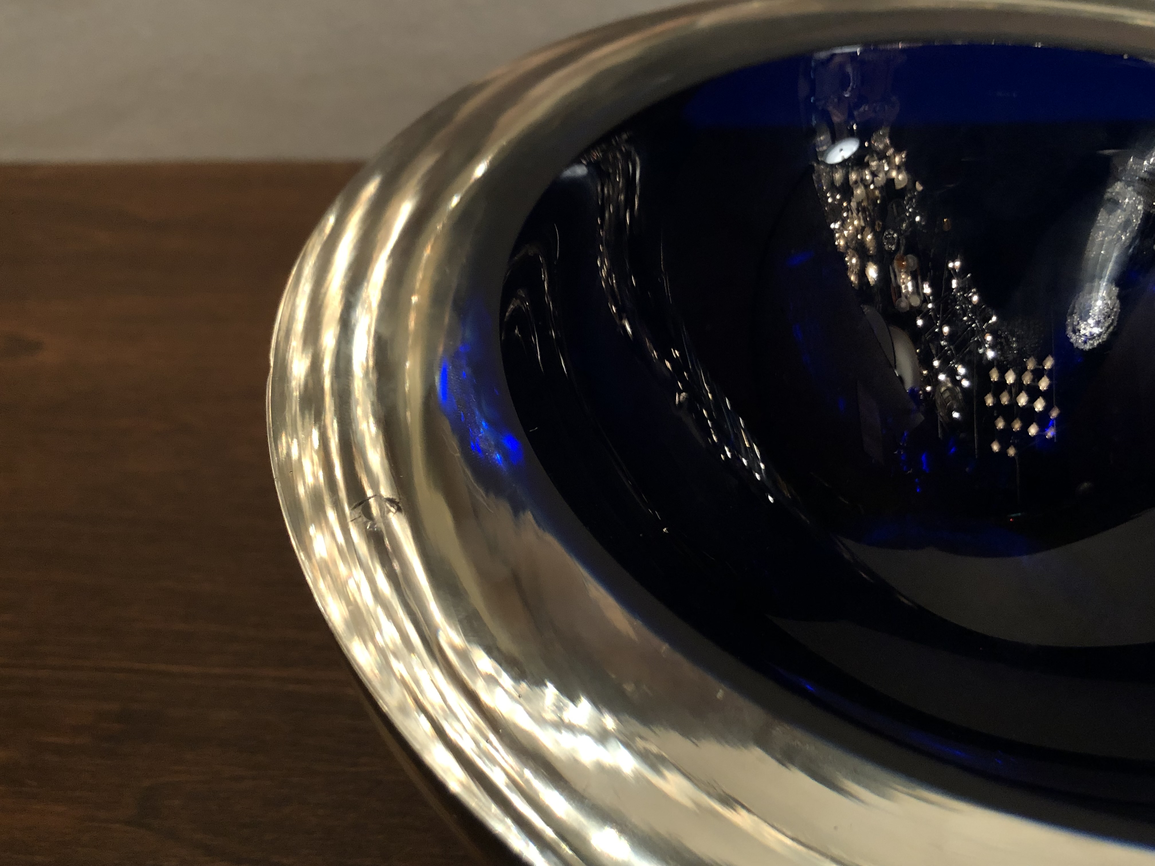 イタリアムラノガラス　ガラス灰皿　モダンアート　USM 1540（4）