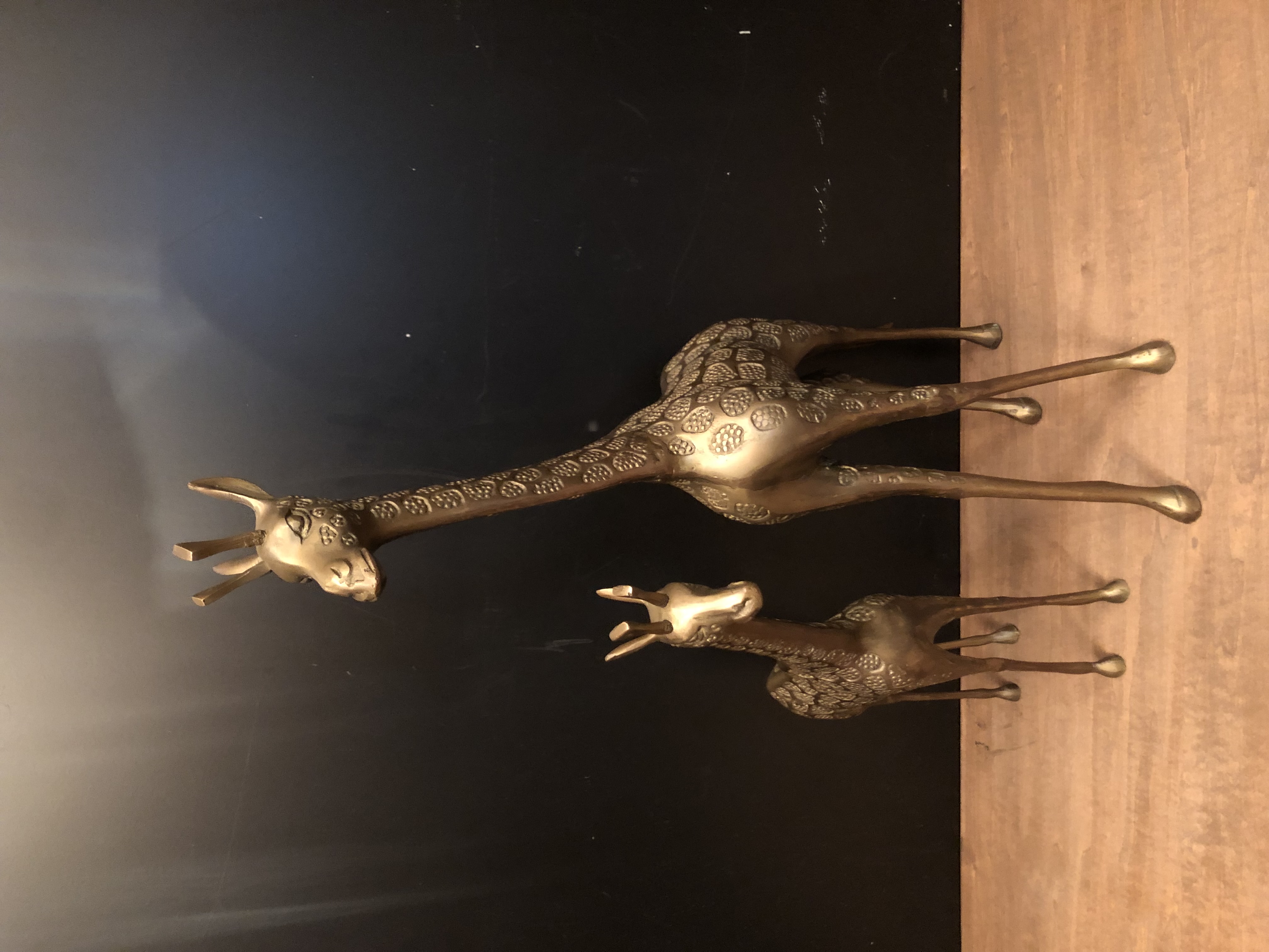 真鍮動物オブジェ　キリンのオブジェ　USM 1541（2）