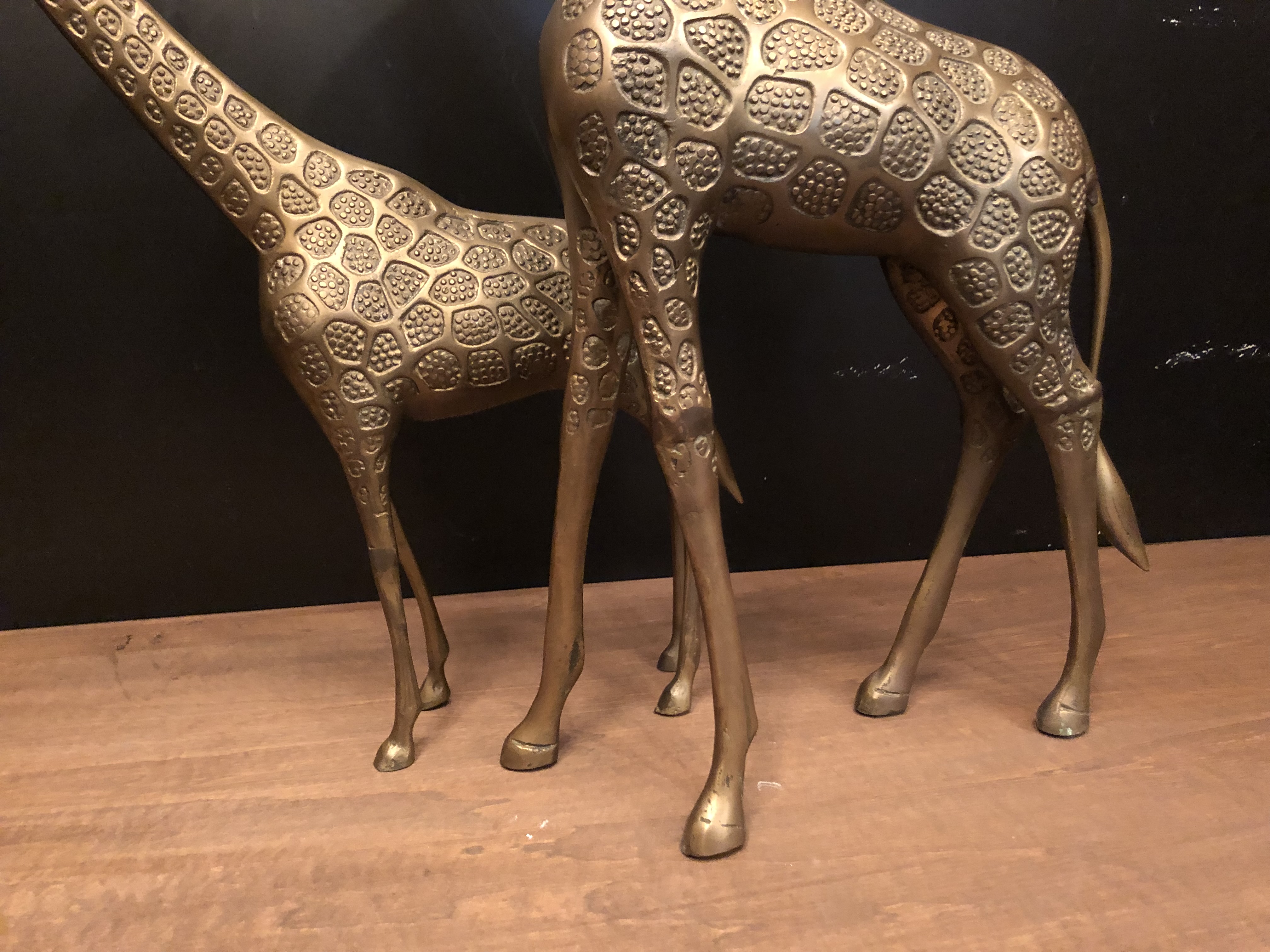 真鍮動物オブジェ　キリンのオブジェ　USM 1541（4）