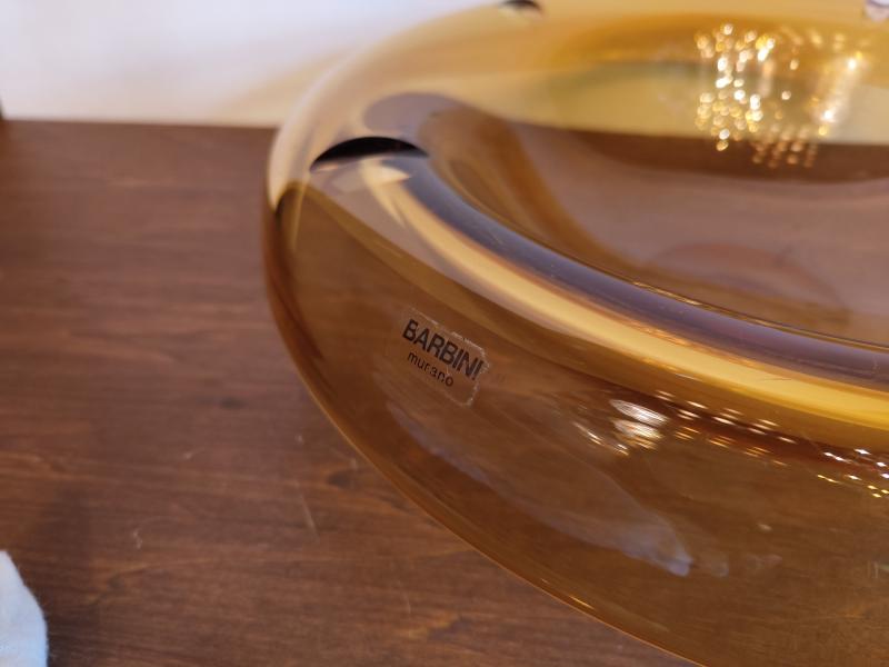 イタリア製ムラノガラスの大きな灰皿　USM 1560（5）