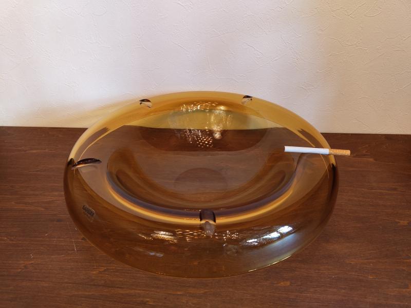 イタリア製ムラノガラスの大きな灰皿　USM 1560（6）
