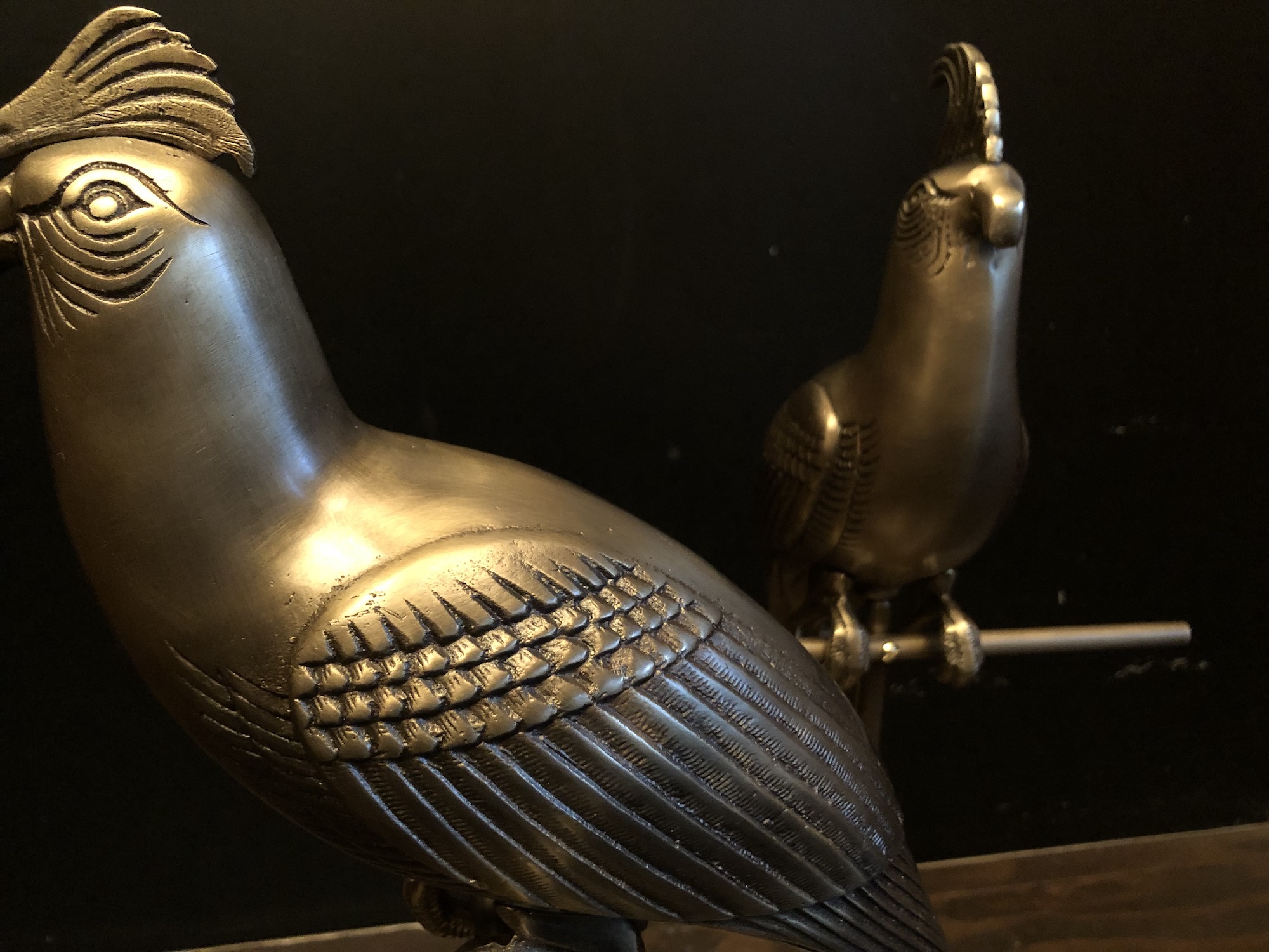 真鍮製鳥のオブジェ　オウム　USM 1532（5）