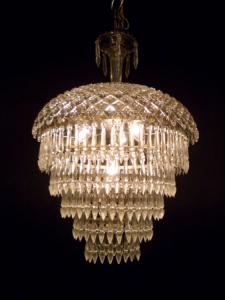 English glass cake chandelier 4灯