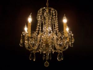 Italian glass chandelier 5灯