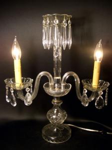 Italian glass table lamp 2灯