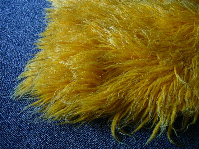 インテリア家具　ラグ　USR 0043　yellow shaggy rug（4）