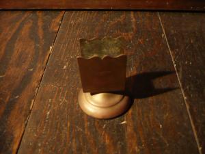 Italian brass match holder