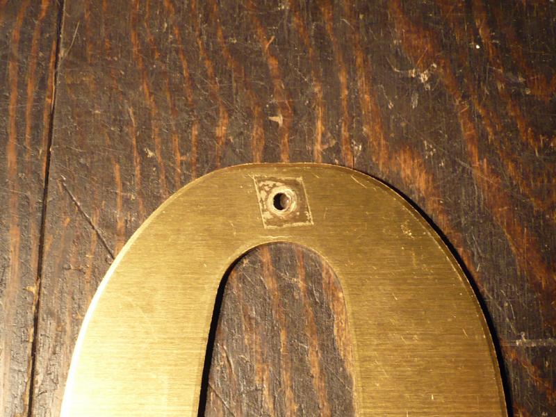 真鍮製サイン ”0 ”　LCM 0842（4）