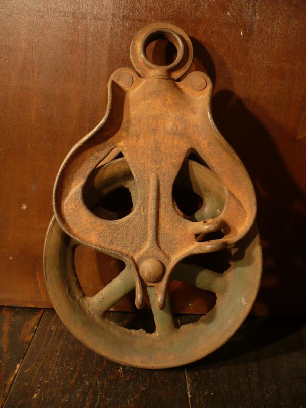 antique pulley