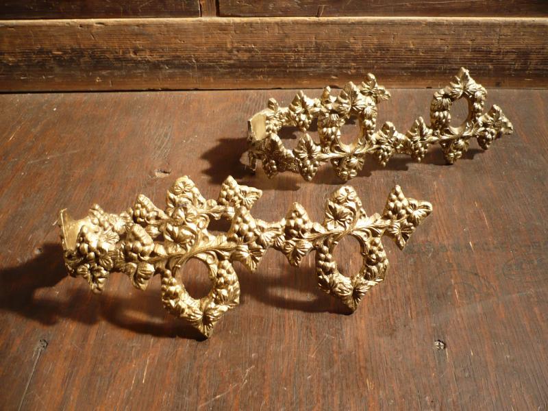 Italian brass curtain holder／2P SET