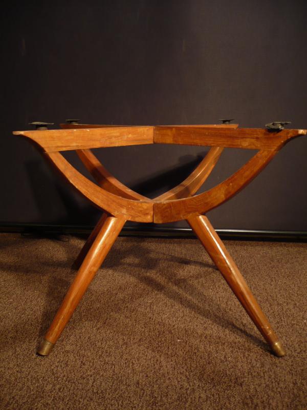 イタリア製真鍮＆木ローテーブル　LCM 1633（6）