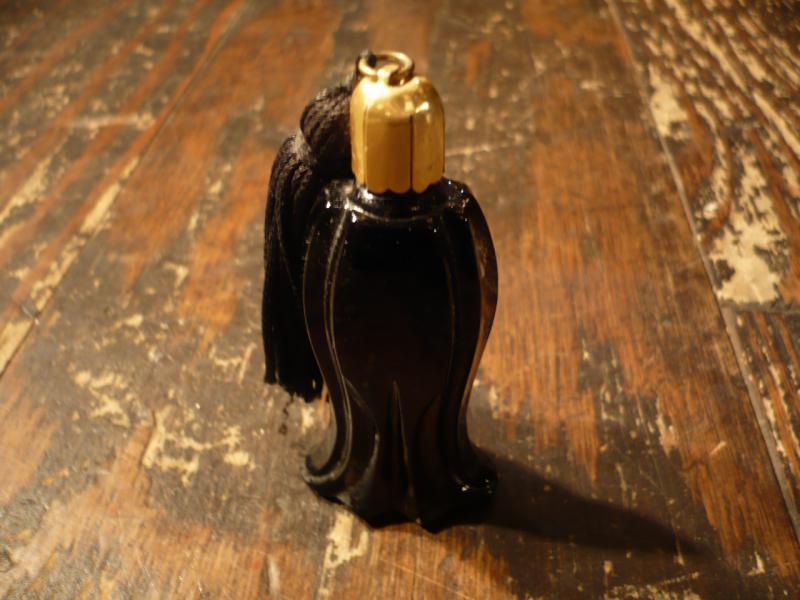 Italian black glass perfume bottle