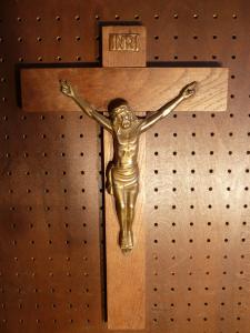 Italian wood crucifix