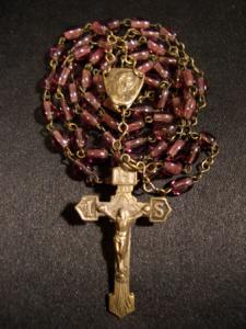 Italian glass beads rosary