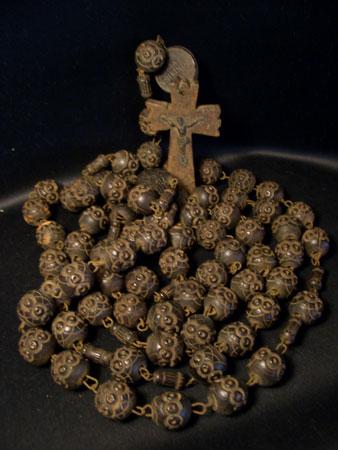 French wood beads rosary L(大きいタイプ)