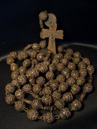 French wood beads rosary L（大きいタイプ）