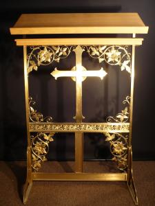 Italian brass church pulpit